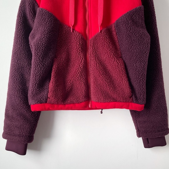 gap fit  sherpa fleece hooded jacket m tall - Picture 13 of 16